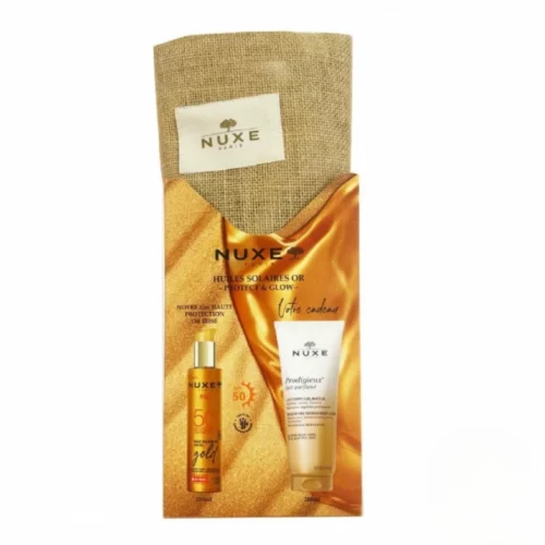 NUXE SAC SUN HUILE SOLAIRE OR SUN OIL GOLD 150ML+PRODIGIEUX LAIT CORPS 200ML(OFFERT)