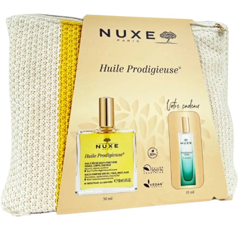 NUXE TROUSSE HUILE PRODIGIEUSE 50ML+PRODIGIEUX NEROLI 15ML (OFFERT) REF 0048