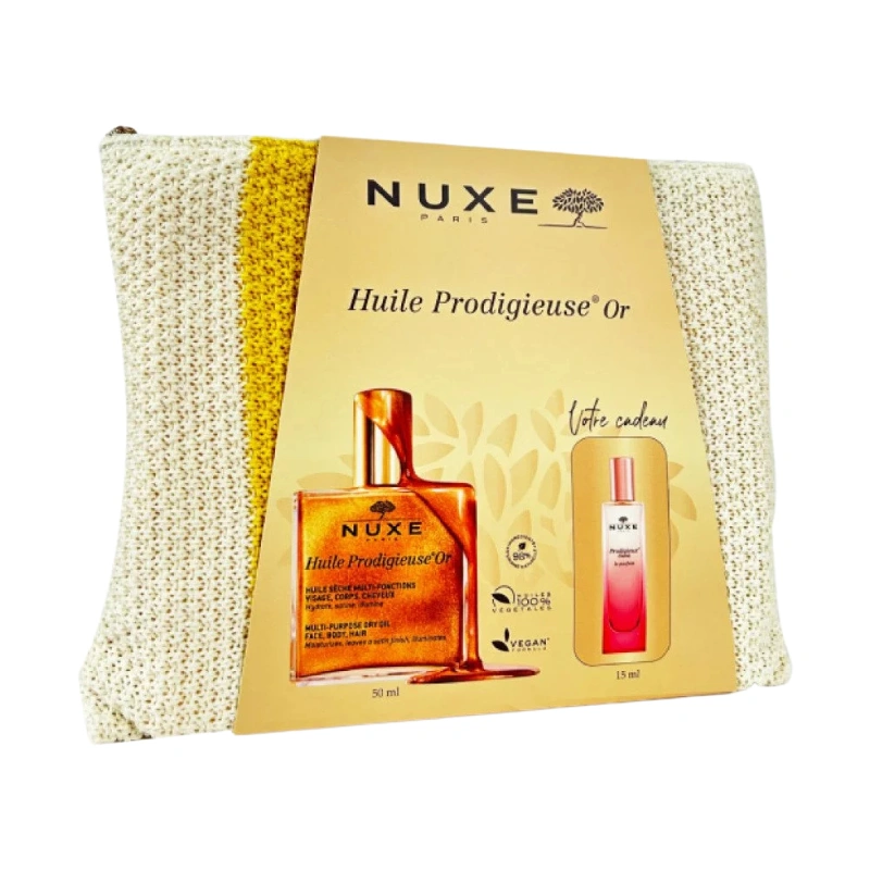NUXE TROUSSE HUILE PRODIGIEUSE OR 50ML+PRODIGIEUX FLORAL 15ML (OFFERT)
