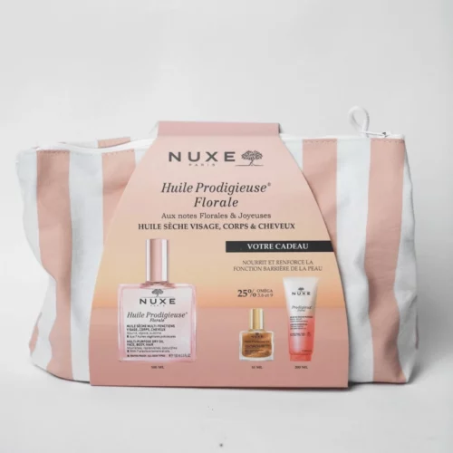 NUXE TROUSSE RAYEE HUILE PRODIGIEUSE FLORALE 100ML+GELEE DE DOUCHE 200ML (OFFERTE)+HUILE PRODGIEUSE OR 10ML (OFFERT)