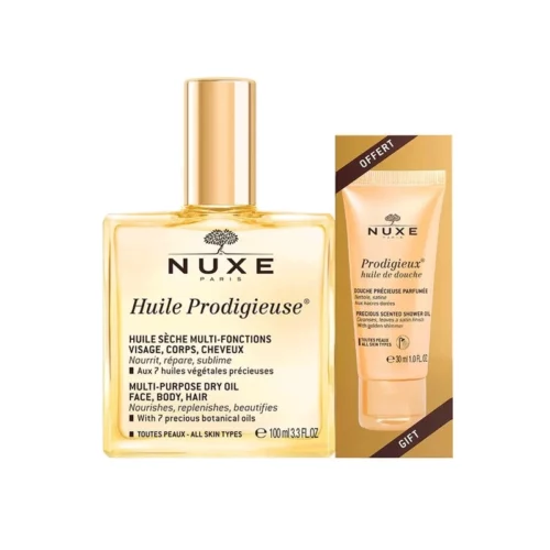 PACK NUXE HUILE PRODIGIEUSE 100ML+NUXE PRODIGIEUX HUILE DE DOUCHE 30ML (GRATUIT)