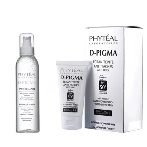 PHYTEAL DPIGMA ECRAN TEINTE BEIGE ECLAT SPF50+EAU MICELLAIRE A L'ALOE VERA 150ML (OFFERTE)