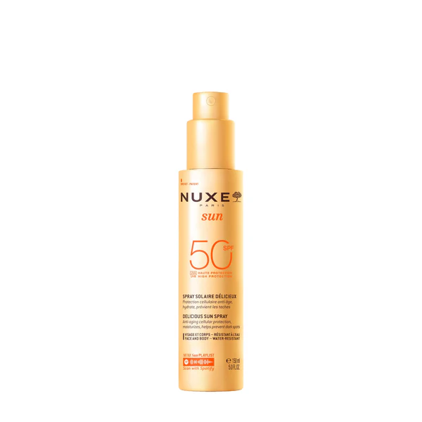 NUXE SUN Spray Solaire Délicieux Haute Protection SPF50 visage et corps 150ML