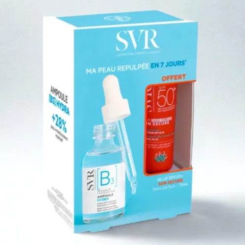 SVR COFFRET [B3] AMPOULE HYDRA 30ML+SUN SECURE BLUR SANS PARFUM SPF50+ 15ML (OFFERT)
