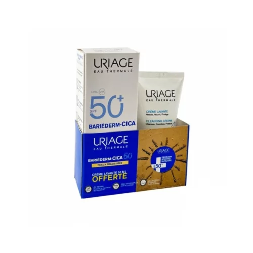 PACK URIAGE BARIEDERM CICA CREME SPF50+ 40ML+CREME LAVANTE 50ML (OFFERTE)