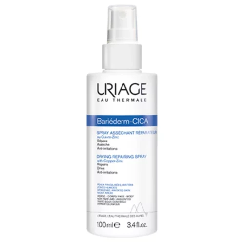 URIAGE BARIEDERM CICA SPRAY ASSÉCHANT RÉPARATEUR AU CUIVRE-ZINC 100ML