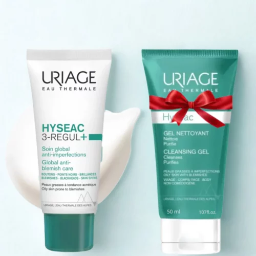 URIAGE HYSEAC 3 REGUL+ SOIN GLOBAL 40ML+HYSEAC GEL NETTOYANT 50ML (OFFERT)