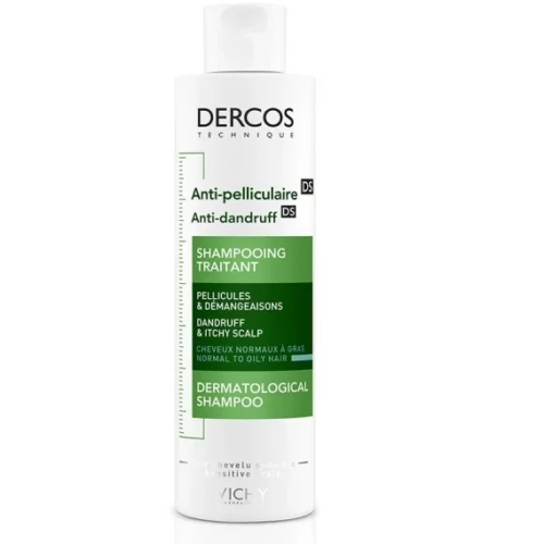 VICHY DERCOS SHAMPOOING ANTI-PELLICULAIRE DS - CHEVEUX NORMAUX À GRAS 200ML