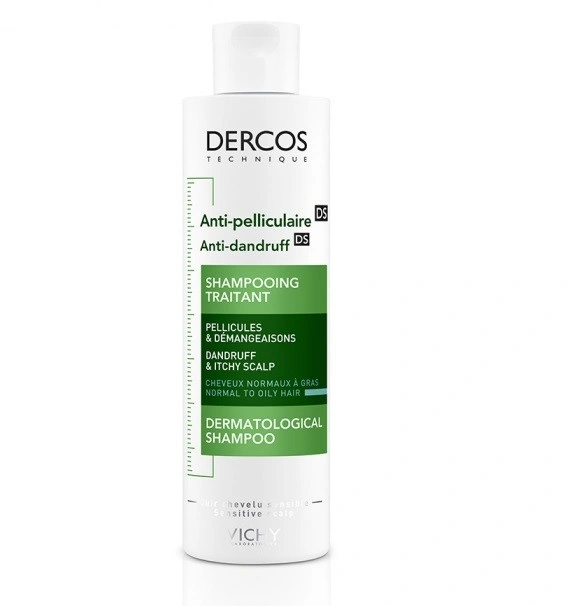 VICHY DERCOS SHAMPOOING ANTI-PELLICULAIRE DS - CHEVEUX NORMAUX À GRAS 200ML