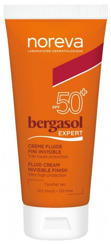 Noreva – Bergasol Expert Crème Fluide SPF50 Haute Protection Solaire Visage - 50ML